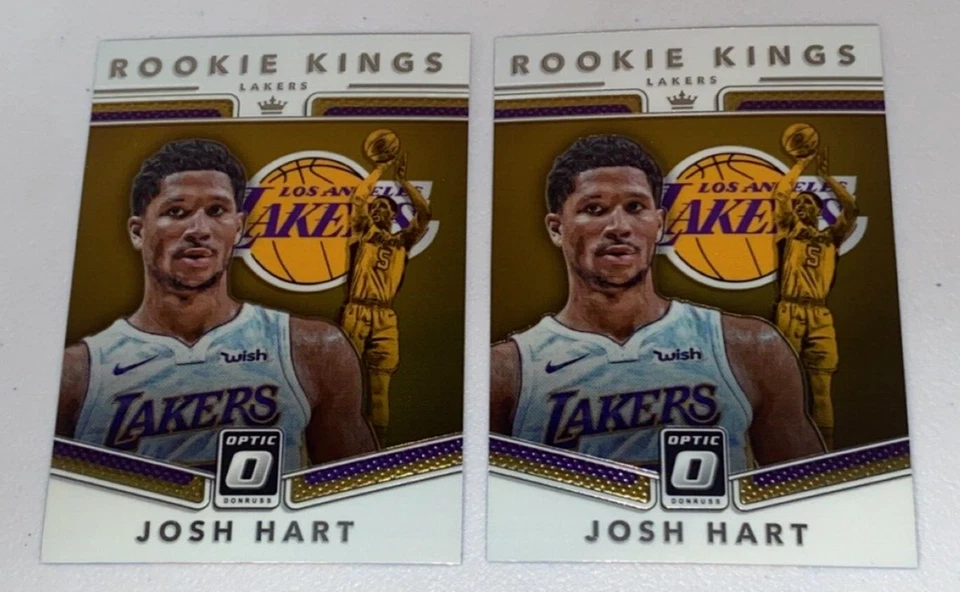 Qty (2) 2017-18 Panini Donruss Optic Rookie Kings Josh Hart RC Rookie #26 - Image 1 of 2