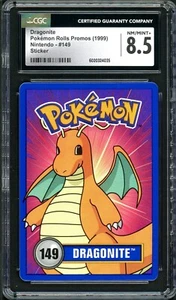 CGC 8.5 Dragonite Pokemon Rolls Promo #149 Raro 1999 Nintendo Graduado Promo PSA - Imagen 1 de 3