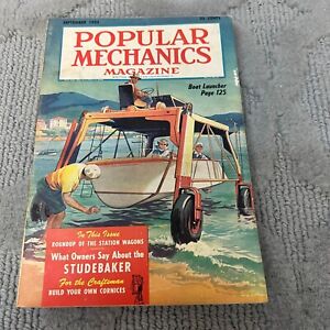 Popular Mechanics Magazine Boat Launcher Volume 100 Number 3 September 1953