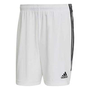 ✅ adidas SERENO Herren kurze Hose Fußball Trainings Sport Fitness Shorts Weiß - Picture 1 of 7