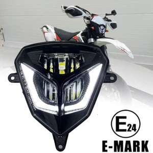 For 2008-2014 Beta RR 400/2015-2024 Beta RR 430 Dirt Bike LED Headlight with DRL - Picture 1 of 17