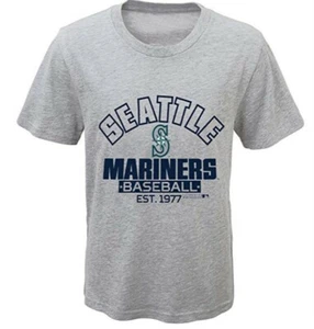 MLB Seattle Mariners Youth Boys Crack of Bat Combo Pack-M (10-12), Heather Grey - Picture 1 of 1