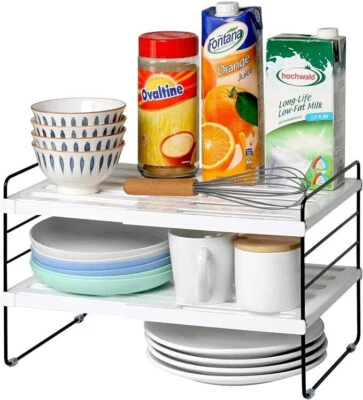 Mensola espandibile da cucina, portaspezie, in piedi, a 3 ripiani, da cucina - Immagine 1 di 4