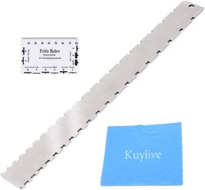 Guitar Neck Straight Edge Luthier Tool with String Action Ruler for Electrics - Picture 1 of 8