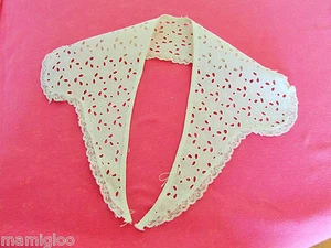 vintage  col coton  broderie anglaise dentelle  POUR DECOR#old collar hand - Picture 1 of 1