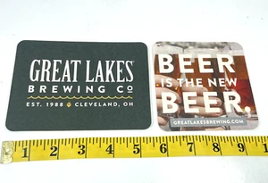 Great Lakes Brewing Co Cleveland OHIO - Lot of 2  Beer Coasters Bar Brewery NEW - Picture 1 of 2