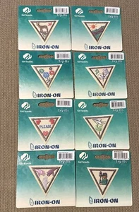 Menge 8-NEUE Pfadfinderinnen Probieren Bügelbild Patches Abzeichen siehe Fotos für Details - Bild 1 von 11