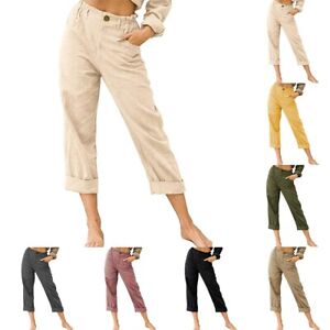 Khaki Yellow Black Army Green and Other Solid Colors for Women's Trousers