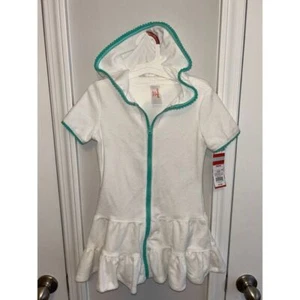 NEW NEW Cat & Jack swim hooded coverup - sz XS 4/5 - Picture 1 of 6