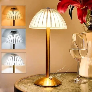 Modern LED Table Lamp USB Rechargeable Lamp Dimmable Bar Night Light Cordless - Picture 1 of 18