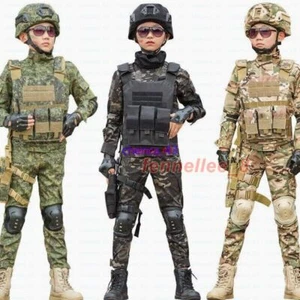 Children's Spring Autumn Camouflage Suit Special Forces Tactic Training Uniform - Picture 1 of 42