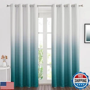 NICETOWN Ombre Curtains for Kids Bedroom, Home Decoration Drapes for Living R - Picture 1 of 5