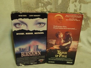 Burndown + Born of Fire (VHS x 2) Peter Firth Double Feature Retro Video LOT - Picture 1 of 4