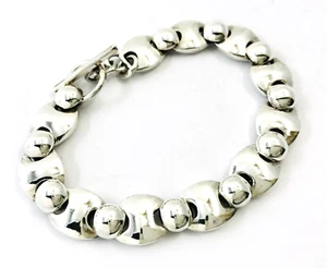 Schweres 925 Sterlingsilber Kettenarmband. 58 Gramm, 19,5 cm, 7,7 Zoll - Bild 1 von 9