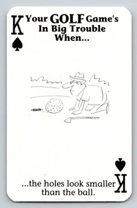Intercambia cartas tu juego de golf está en grandes problemas cuando Dean Vietor King of Spades Green - Imagen 1 de 2