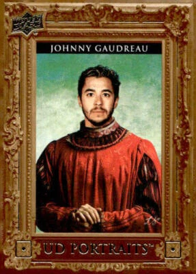 2023 Upper Deck Series 1 Hockey Johnny Gaudreau #P-3    UD Portraits - Image 1 of 2
