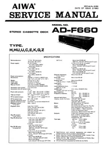 Service Manual-Anleitung für Aiwa AD-F660 - Picture 1 of 1