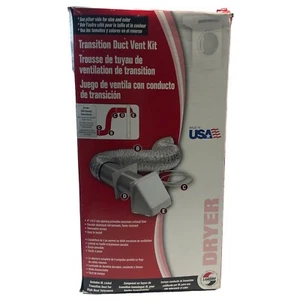 Lambro Preferred Dryer Vent Hood Kit, White, Plastic, 4-In. x 8-Ft. - Picture 1 of 12