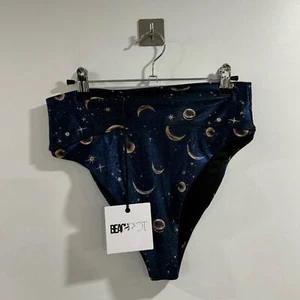 NWT Beach Riot Highway Bikini Bottom In Gold Celestial Size Large - Picture 1 of 5