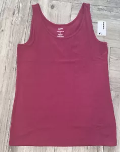 Sonoma The Everyday Tank Top Plus Size Sleeveless Top Rose Pose Pink Magenta - Picture 1 of 2