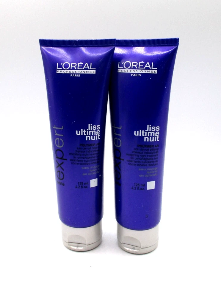 Lot/2 LOreal Serie Expert Liss Ultime Nuit Night Treatment ~ 4.2 oz / 125 ml x 2 - Image 1 of 2
