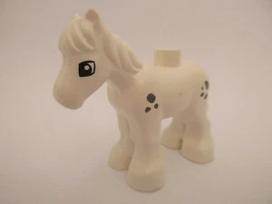 Figurine LEGO DUPLO - CHEVAL BLANC POULAIN set 5646 9217 10500 10806 10517 - Imagen 1 de 2