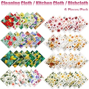 Paños de cocina reutilizables para lavar paños de cocina 6 piezas - Imagen 1 de 30