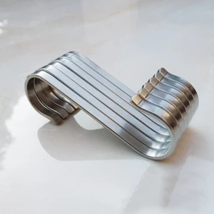 Ganchos planos de gancho de acero inoxidable de 10 piezas para colgar utensilios de cocina - Imagen 1 de 11
