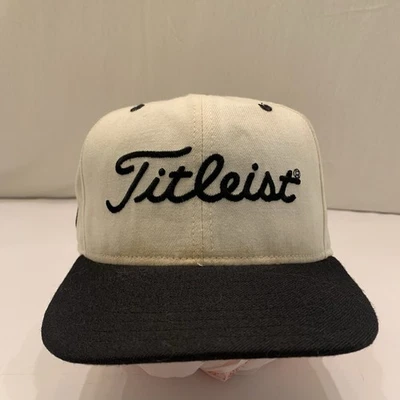 VTG 80s Titleist New Era 5950 Wool Fitted Cap Size 7 1/2 Made In USA Gently Used - Image 1 of 4