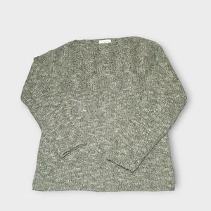 JONES NEW YORK SPORT Wool Blend Knit Sweater Large Soft Cozy Marled Pullover - Picture 1 of 5