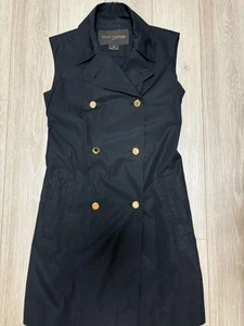 Louis Vuitton 2-Way Trench Coat Gilet 38 Belt Black - Picture 1 of 11