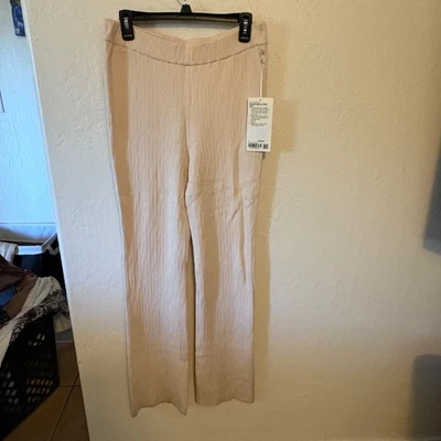Pantalón Lululemon Acanalado Mezcla Lana Merino. Nuevo con etiquetas Talla Grande Color: Hueso.  Foto 1 de 4