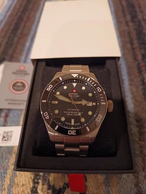  Swiss Military Diver Wrist Watch SMA34075 - Image 1 of 4