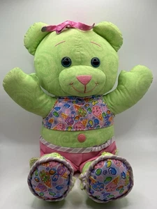Peluche Doodle Bear 17" de colección 2004 verde peluche dibujo juguete limpio - Imagen 1 de 18