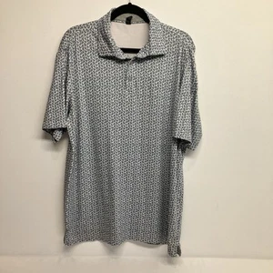 Anderson Ord Performance Golf Short Sleeve Polo Shirt Floral Mens Size L - Picture 1 of 14