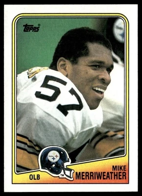 1988 Topps Mike Merriweather Pittsburgh Steelers #173 - Image 1 of 2