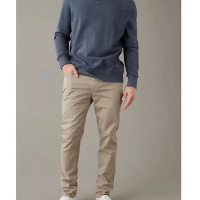 American Eagle Flex Athletic Fit Flex Pants Tan Jeans Mens 34 x 36 NWT - Image 1 of 4