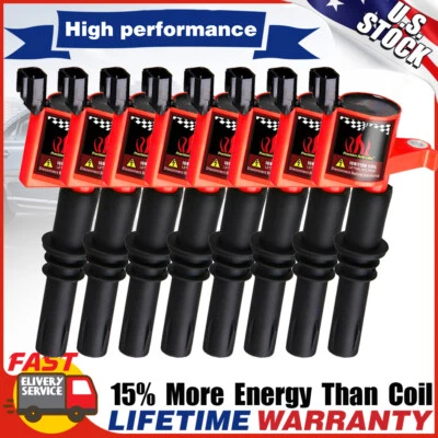 For 2004 2005 2006 2007 2008 2009 2010 FORD F150 F250 5.4L 8 Pack Ignition Coil - Image 1 of 4