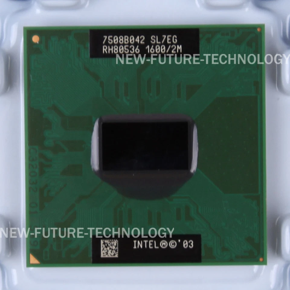 Intel Pentium M 725 (RH80536GC0252M) SL7EG Processor 1.6 GHz CPU 400MHz - Image 1 of 2