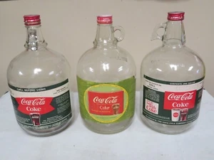 3 COCA COLA SYRUP BOTTLES ALL 3 ARE DIFFERENT YEARS - Picture 1 of 7