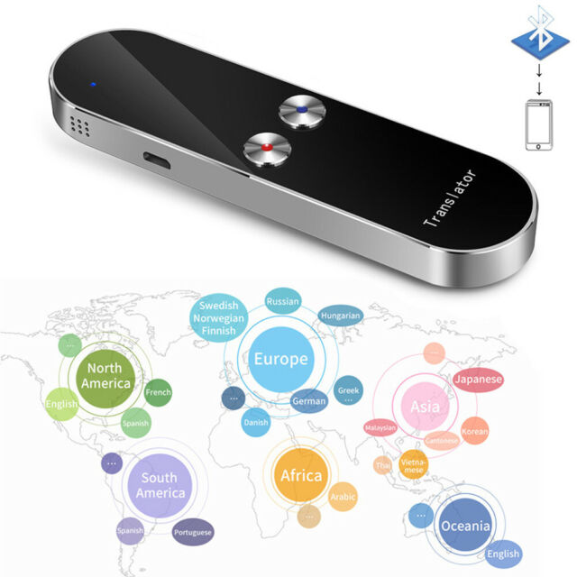  Dispositivo de traducción de idiomas, auriculares de traducción  Bluetooth, auriculares inteligentes de 71 idiomas, auriculares de traductor  de 56 acentos, auriculares de traductor inalámbricos en tiempo real para  viajes, aprendizaje de