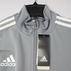 Nwt Men Adidas Climalite Gray Athletic Track Jacket Size Medium Full Zip Quality