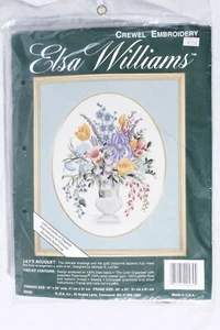 Elsa Williams Lily's Bouquet Crewel Embroidery Cross Stitch Kit Sealed - Picture 1 of 2