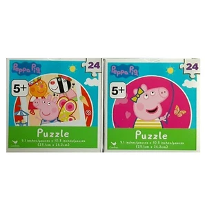 Peppa Pig Cube Shaped Puzzle 24 pc - Lot of 2 - Picture 1 of 1