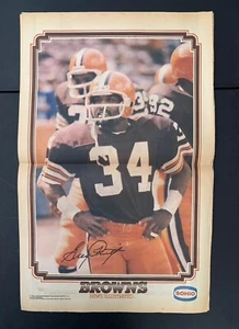 (11)  1980s Browns News Illustrated  Center Section Sohio Poster WOW! - Picture 1 of 22