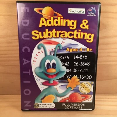 ADDING & SUBTRACTING Educational Adventure PC Game Computer Software (2001) - image 1 of 4