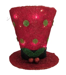 Cappello Pupazzo di Neve, Illumina Vintage Natale Vacanze Invernali, Alice Nel Paese delle Meraviglie - Foto 1 di 12