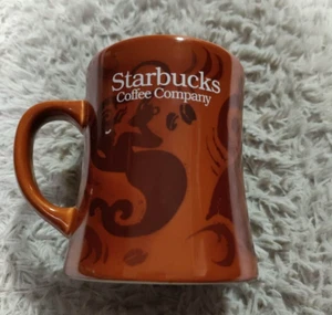Starbucks Original Logo Barista Brown Coffee Mug cup Vintage 2002 Limited Rare - Picture 1 of 4