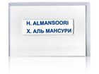 L'astronaute émirati Hazza Al Mansouri patch étiquette nom de rechange combinaison spatiale Soyouz MS-15 ISS