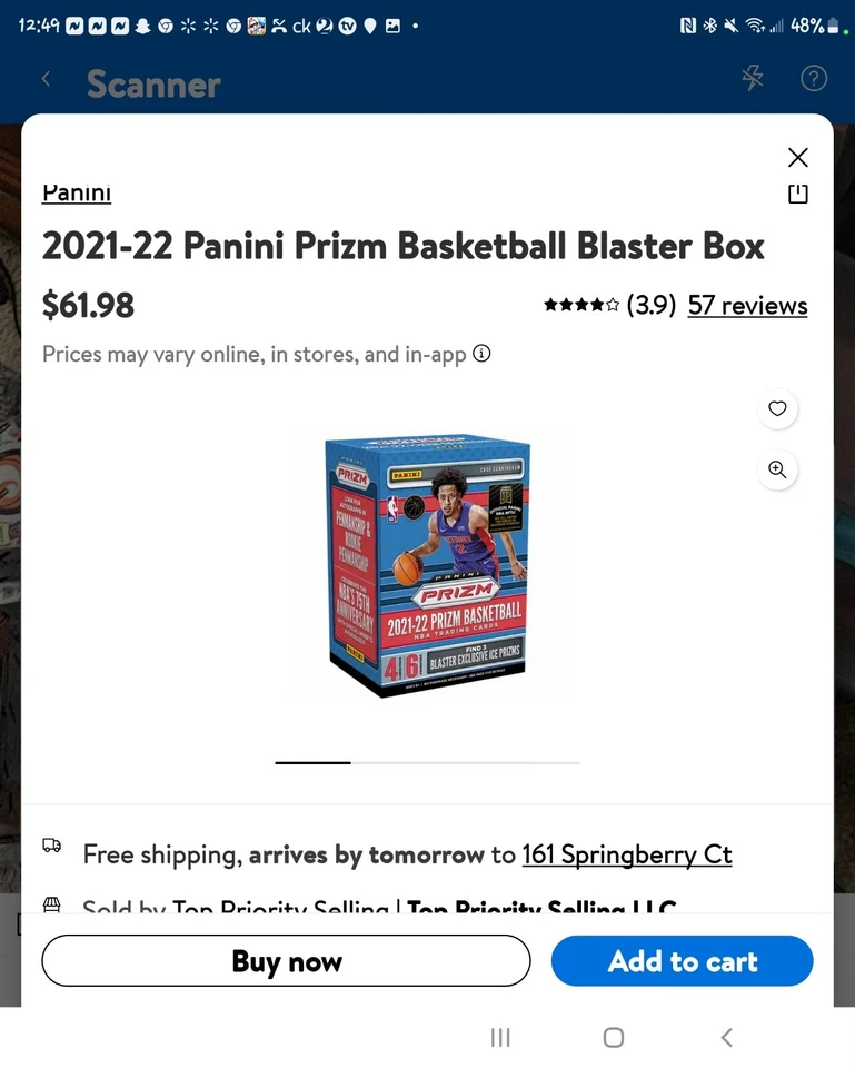 Panini 2021-22 Mosaic Soccer Trading Card Mega Box - 84 Cards